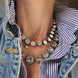 NWT Jcrew diamond statement necklace!